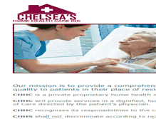 Tablet Screenshot of chelseahomehealth.com